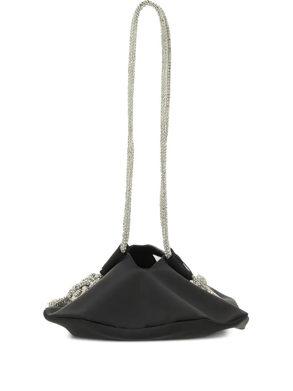 

Атласная сумка на плечо Ufo с кристаллами Kara, черный