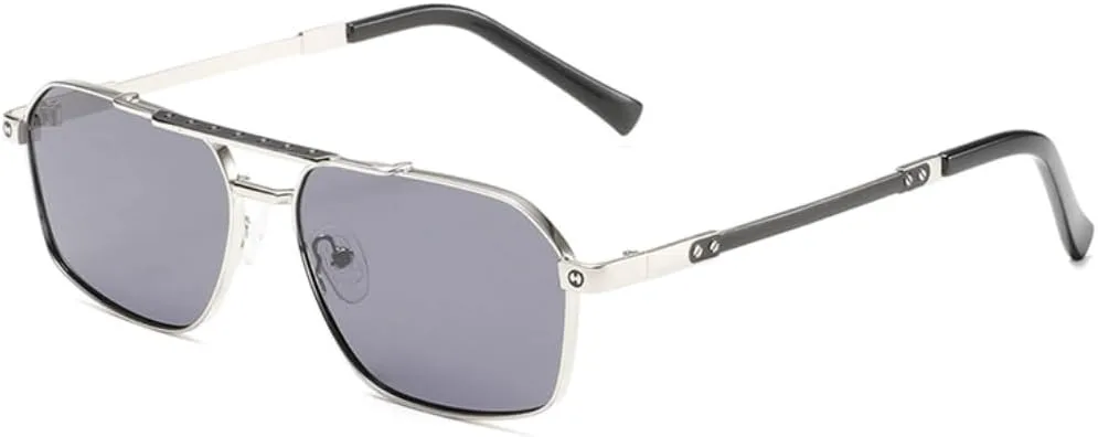 

Ретро мужские солнцезащитные очки женские с металлической оправой, градиентным переходом цвета, модные очки с защитой от УФ-излучения UV400, классические TKKTLLT, C2