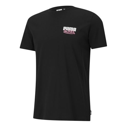 

Футболка x von dutch tee 'black white pink' Puma, черный