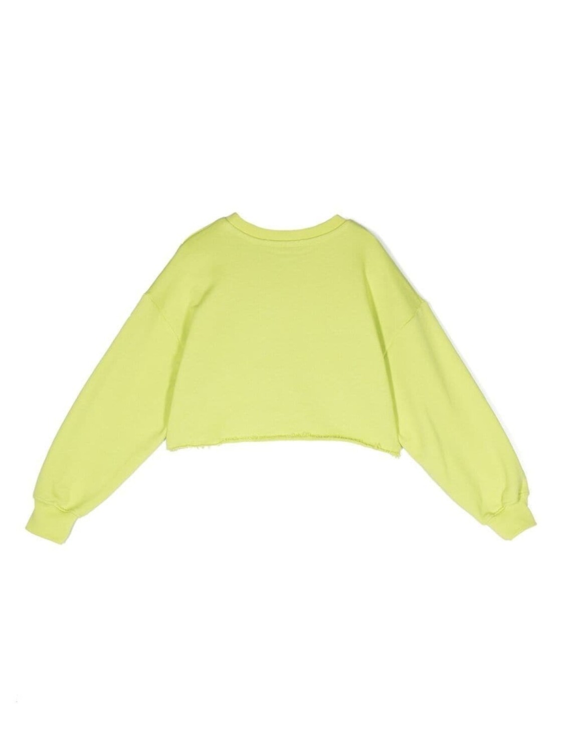 MSGM Kids толстовка с круглым вырезом и пайетками, зеленый — фото 2