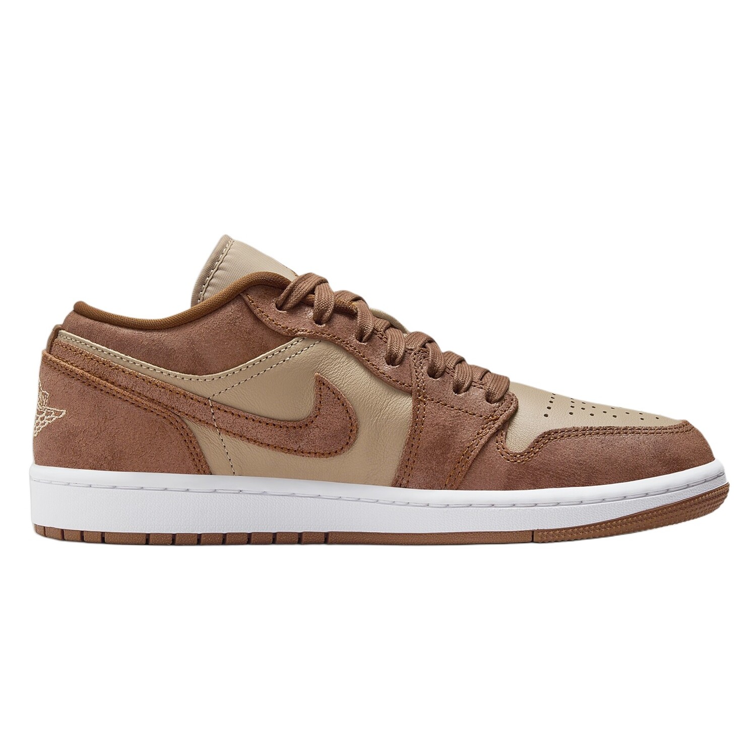 Jordan Air Jordan 1 винтажные баскетбольные кроссовки женские, Коричневый — фото 2