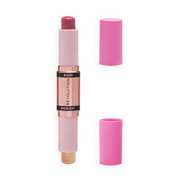 

Хайлайтер и румяна в стике REVOLUTION Blush & Highlight, Mauve glow