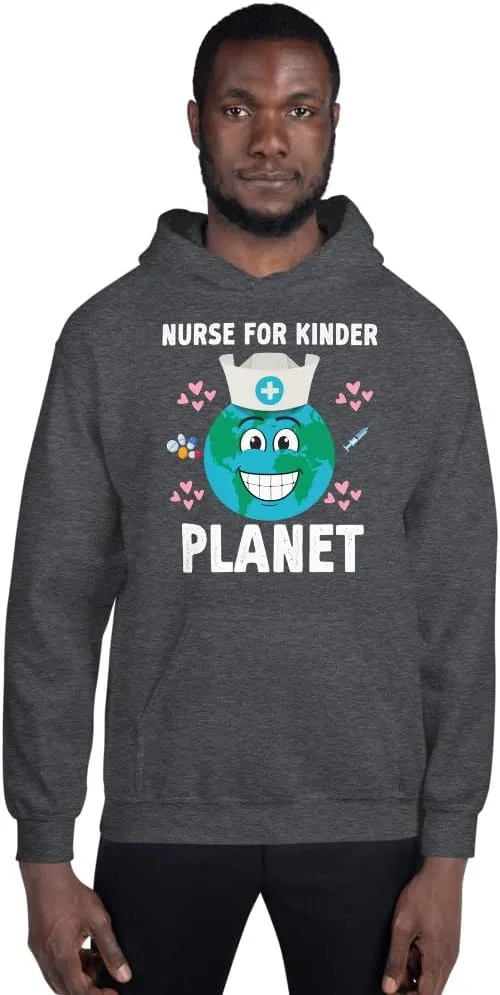 Толстовка Nurse For Kinder Planet Earth Day Nursing Unisex Generic, Dark Heather — фото 2