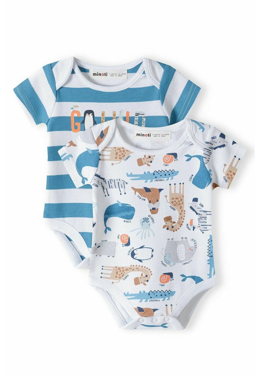 

Боди 2 PACK MINOTI, цвет teal white