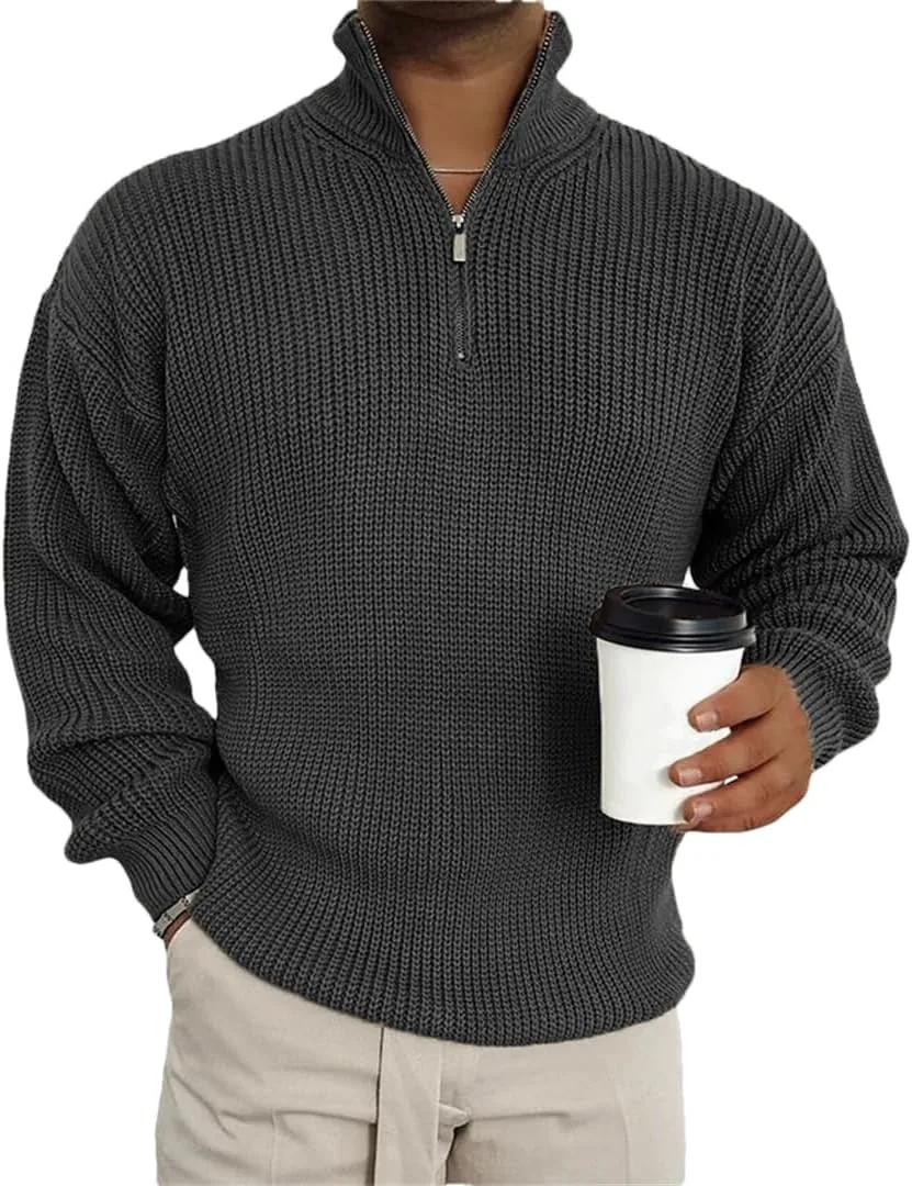 

Винтажный свитер с молнией и воротником-стойкой Wjnvfioo