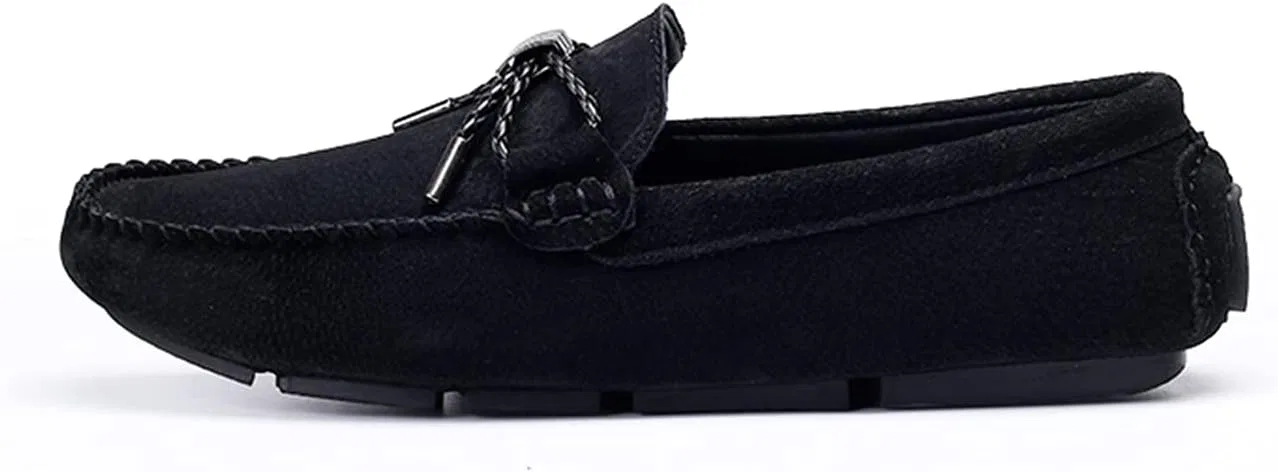 Лоферы мужские на замше, Moccasins, Black LITNERMIA — фото 2