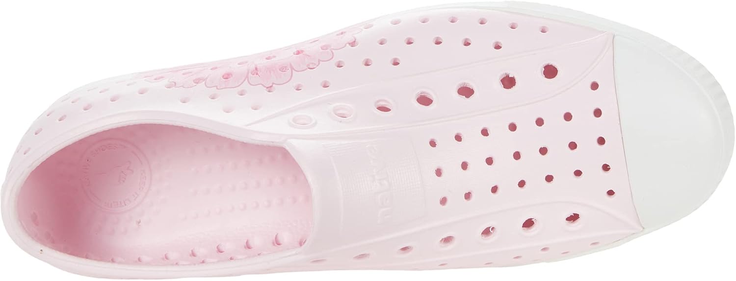 Унисекс-кроссовки Native Shoes Jefferson с принтом Sugarlite, белый/розовый — фото 2