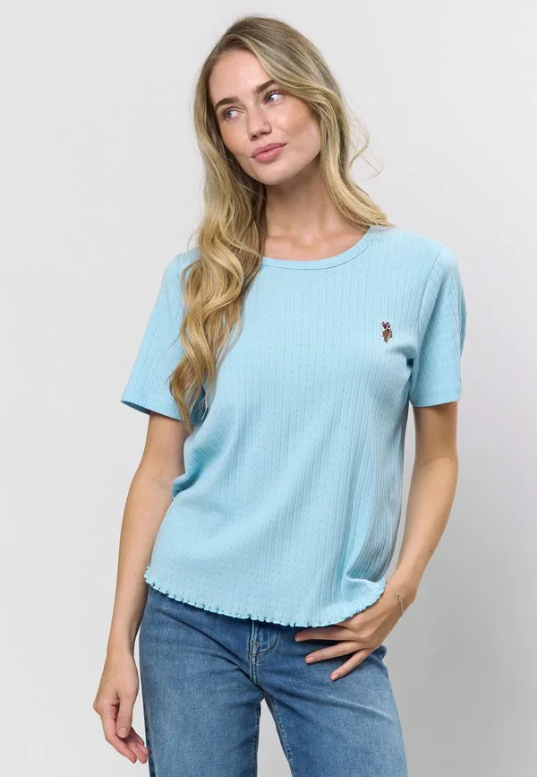 Uwmaja базовая футболка U.S. Polo Assn., Cerulean — фото 2