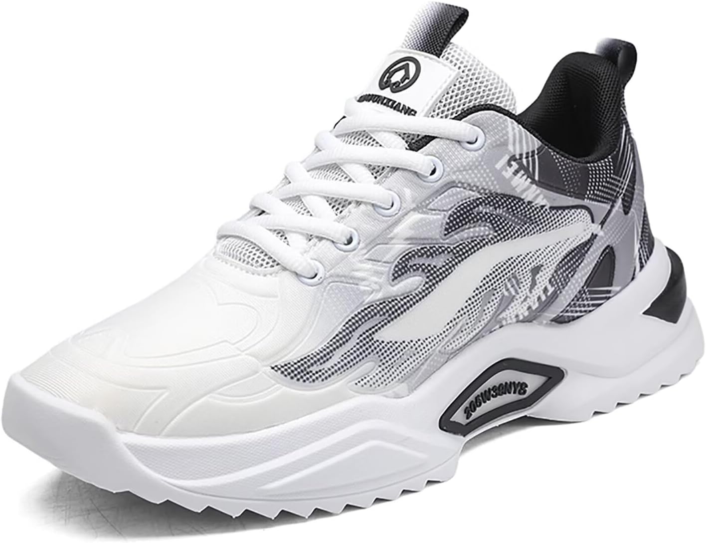 

Мужские теннисные кроссовки TERBOFIN для бега и ходьбы, дышащие спортивные кроссовки для тренировок и занятий в зале, белый/черный