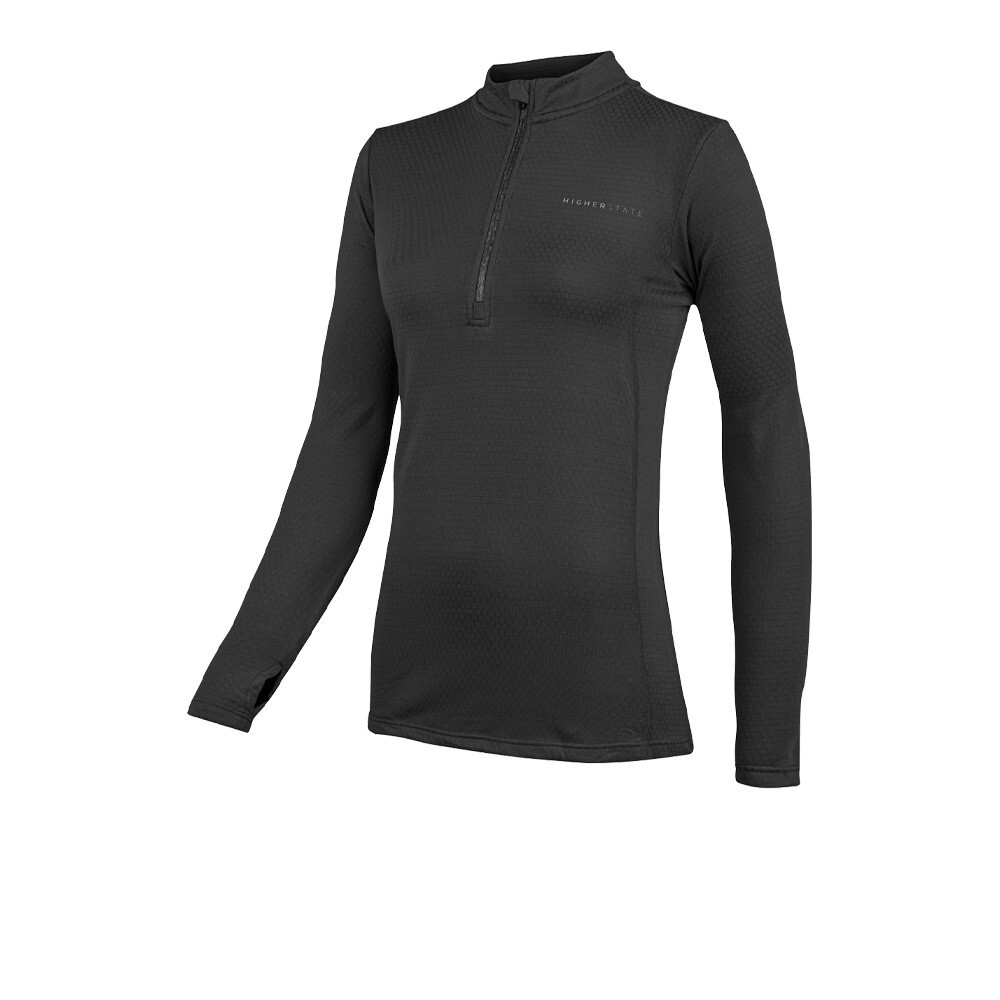 

Спортивный топ Higher State L/S 1/4 Zip Thermal Grid, черный