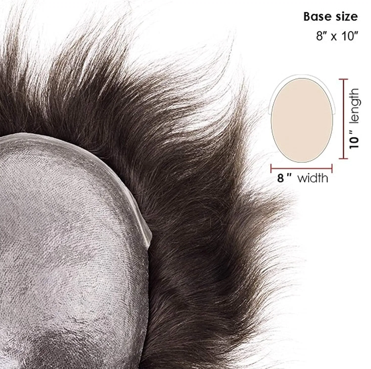 Мужской парик «Reality Toupee» 0.06 мм от Lordhair Lordhair, Dark Light Brown 3#+10% Grey Hair — фото 3