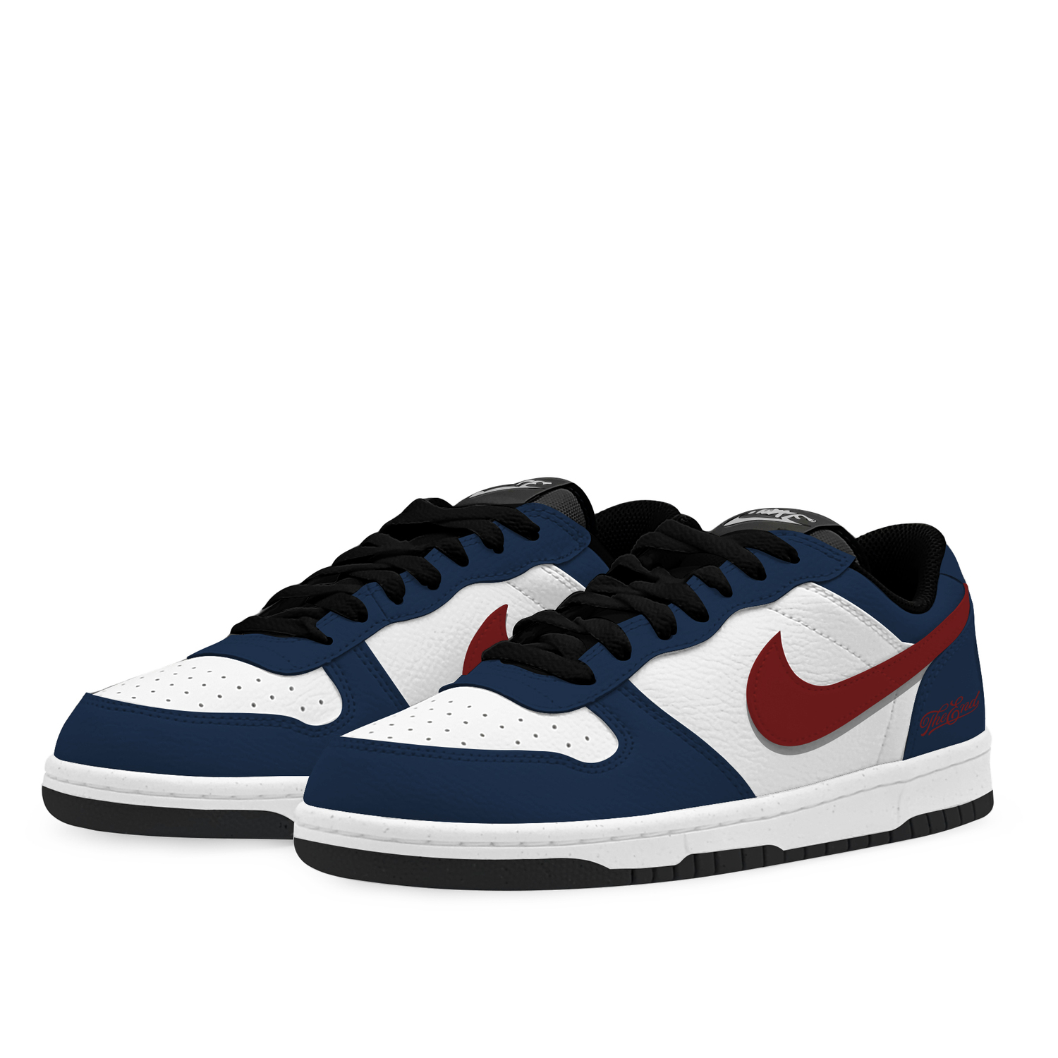 Nike Кроссовки для скейтбординга Big Low Lu с амортизацией, устойчивые к истиранию и скольжению, низкие, унисекс, Blue Red — фото 4
