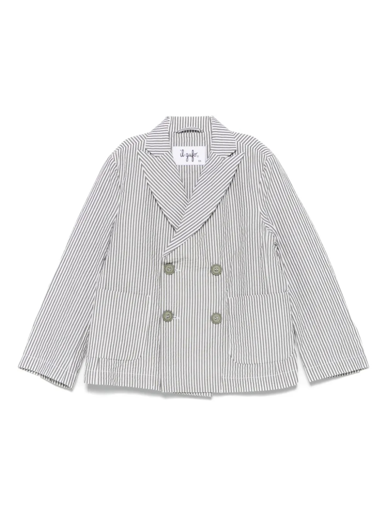 

Пиджак в полоску Il Gufo, зеленый