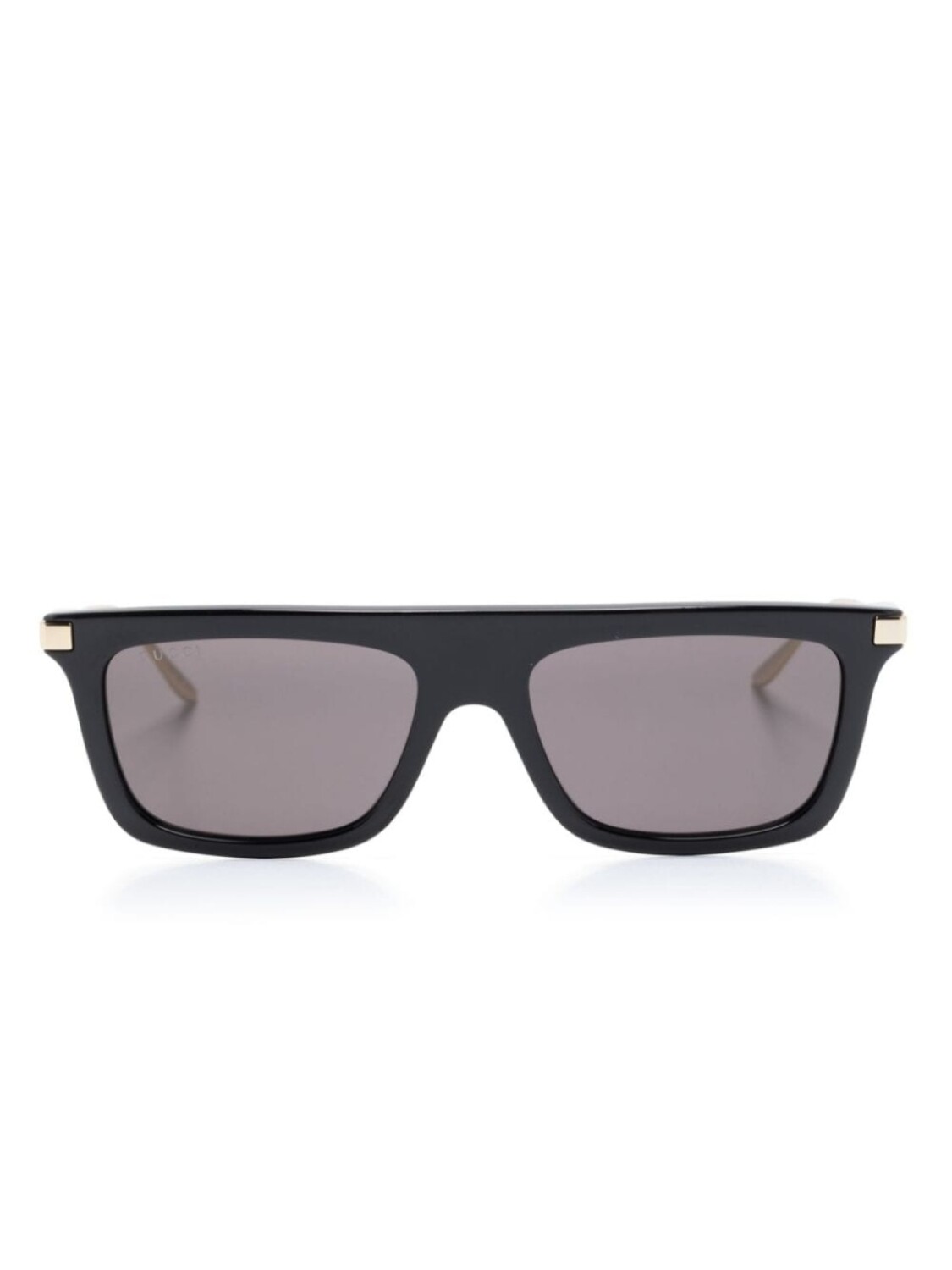 

Gucci Eyewear солнцезащитные очки с логотипом Interlocking G, черный
