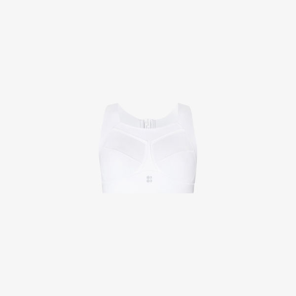 

Спортивный бюстгальтер Zero Gravity Sweaty Betty из эластичной ткани, белый