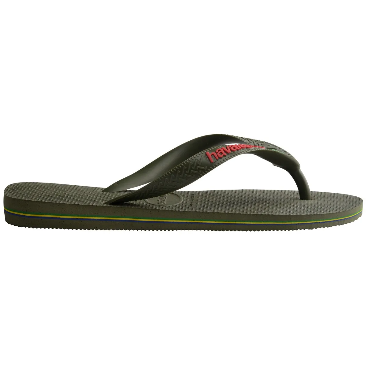 Унисекс шлепанцы с логотипом Бразилии Havaianas, зеленый — фото 3