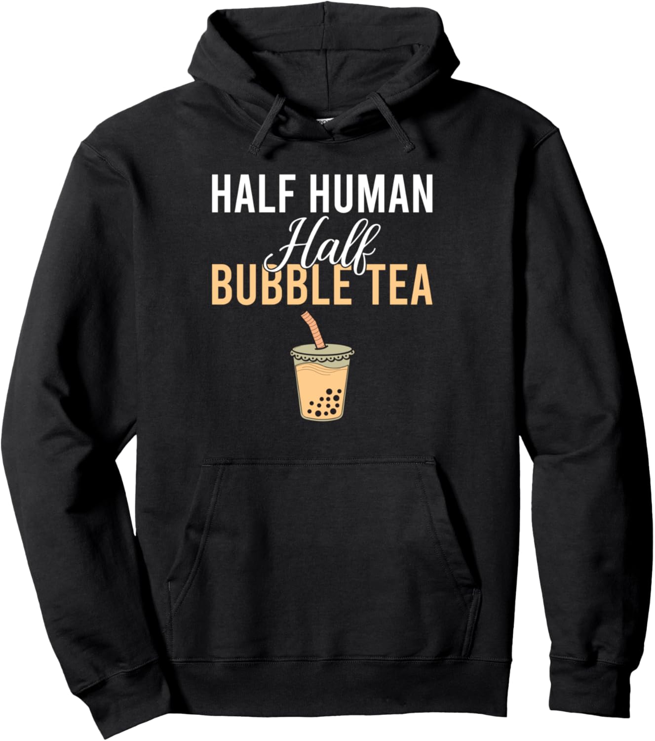 

Худи Получеловек-получай с пузырьками Bubble Tea Lover Gift, черный
