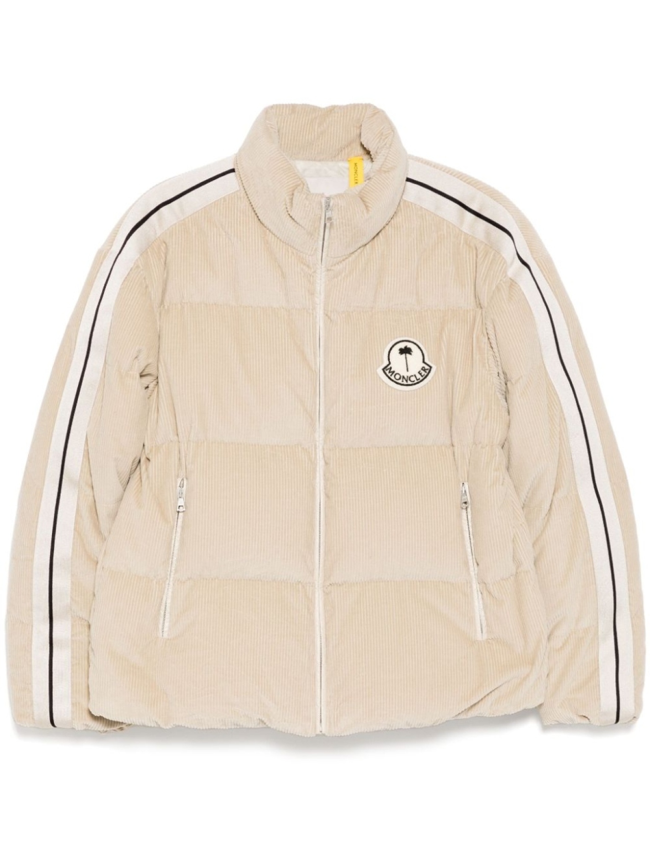

Palm Angels x Moncler стеганый пуховик, нейтральный