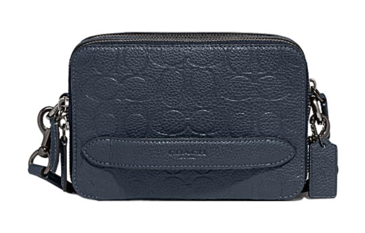 

Coach Сумка через плечо Charter из натуральной коровьей кожи, маленькая, женская, темно-синяя