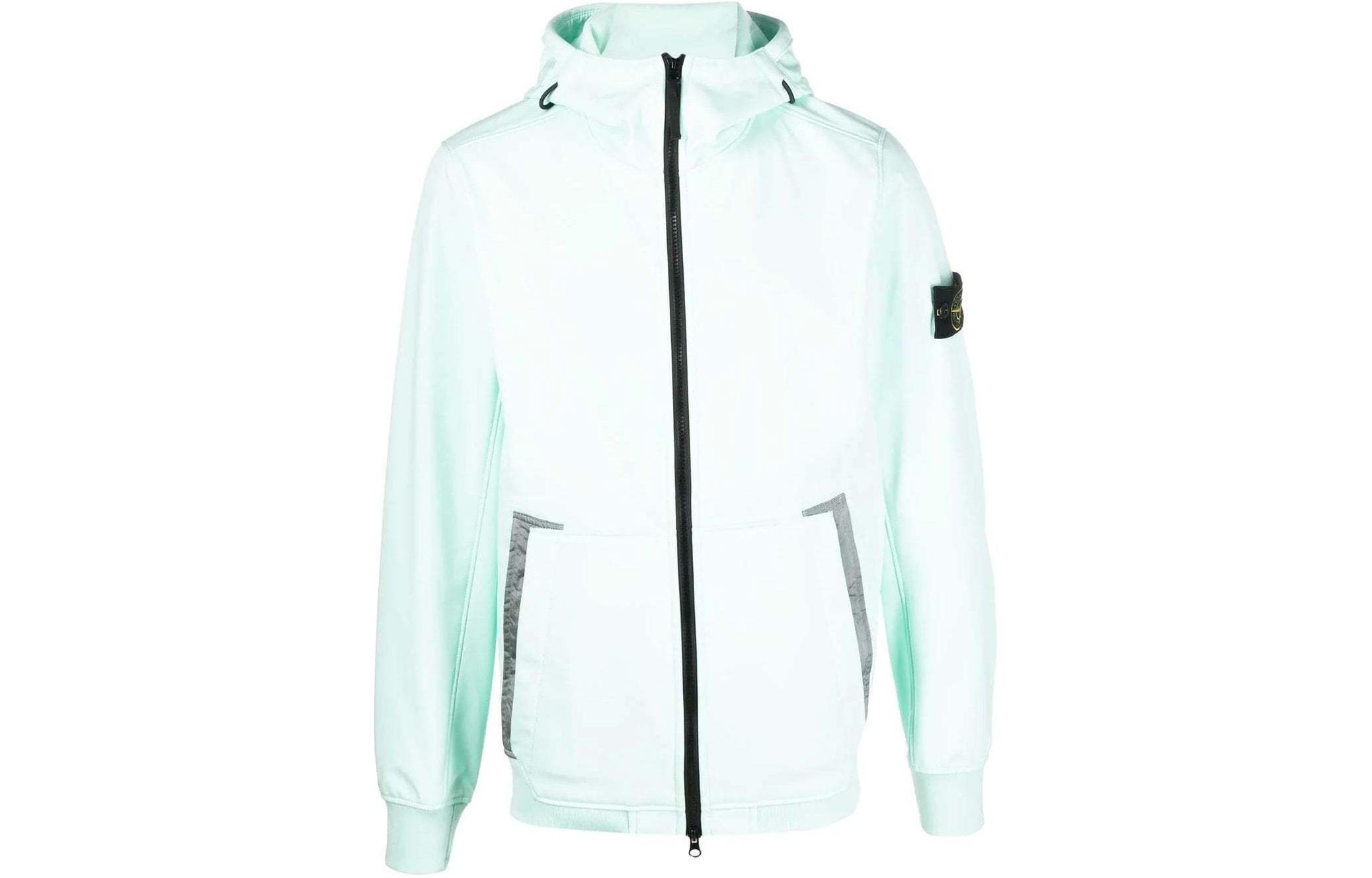 LIGHT SOFT SHELL-R SERIES SOFT SHELL Куртка Мужская Бирюзовая STONE ISLAND, Сине-Зеленая — фото 2