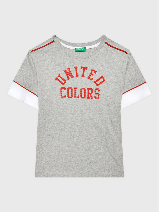 

Футболка стандартного кроя United Colors Of Benetton, серый
