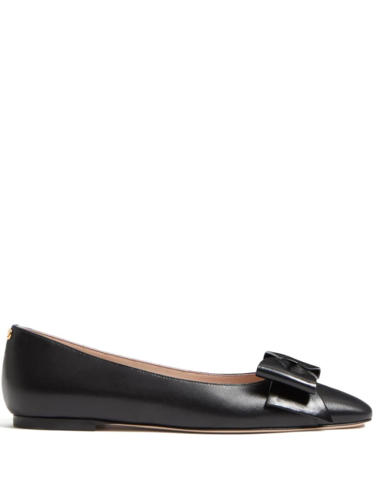 Балетки Valentino Garavani BOWOW KIDSKIN BALLERINA, черный