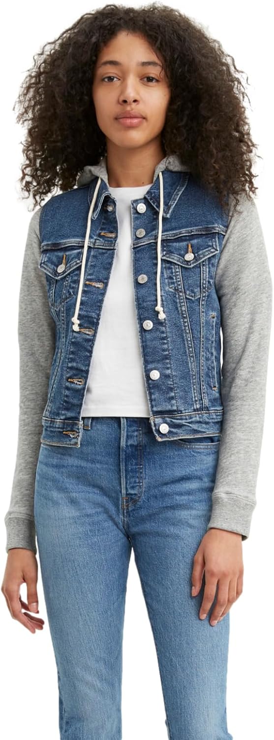 

Levi's Женская новая гибридная куртка Original Trucker, Indiglow
