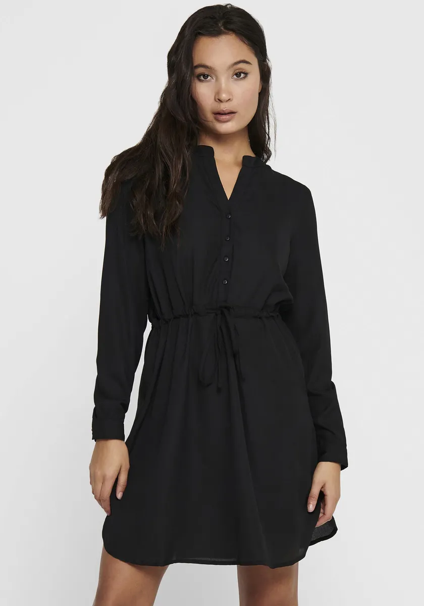 

Only платье с принтом "ONLCORY L/S V-NECK TUNIC", черный