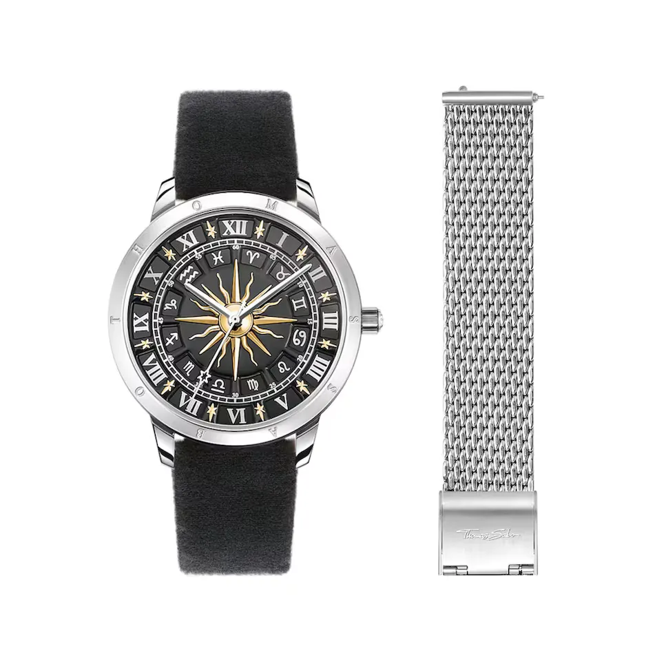 

Двухцветные женские часы Sol из стали Thomas Sabo, черный