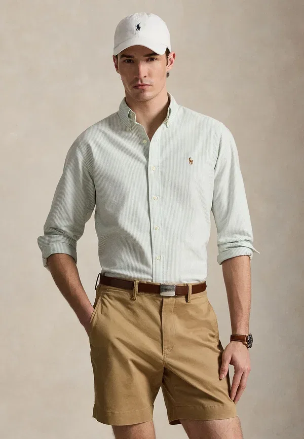 Рубашка оксфордская Polo Ralph Lauren, цвет выбеленный мятно-белый