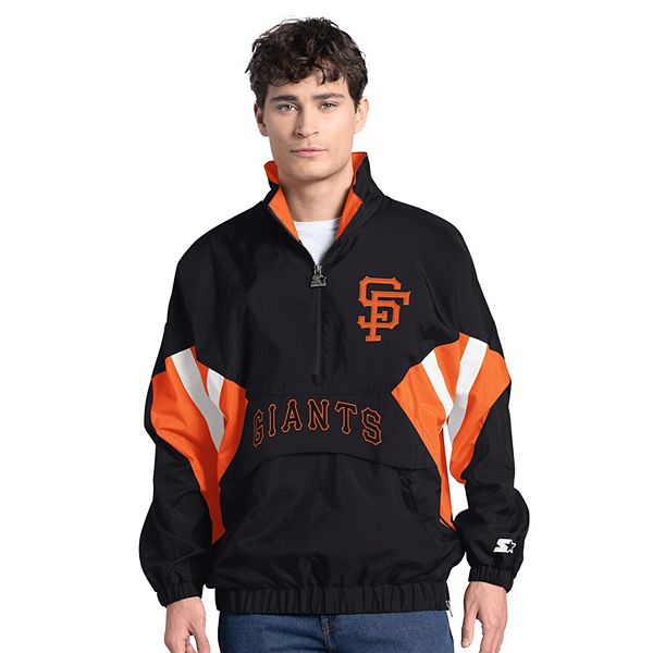

Мужской черный свитшот San Francisco Giants Cooperstown Chief с полузастежкой Starter