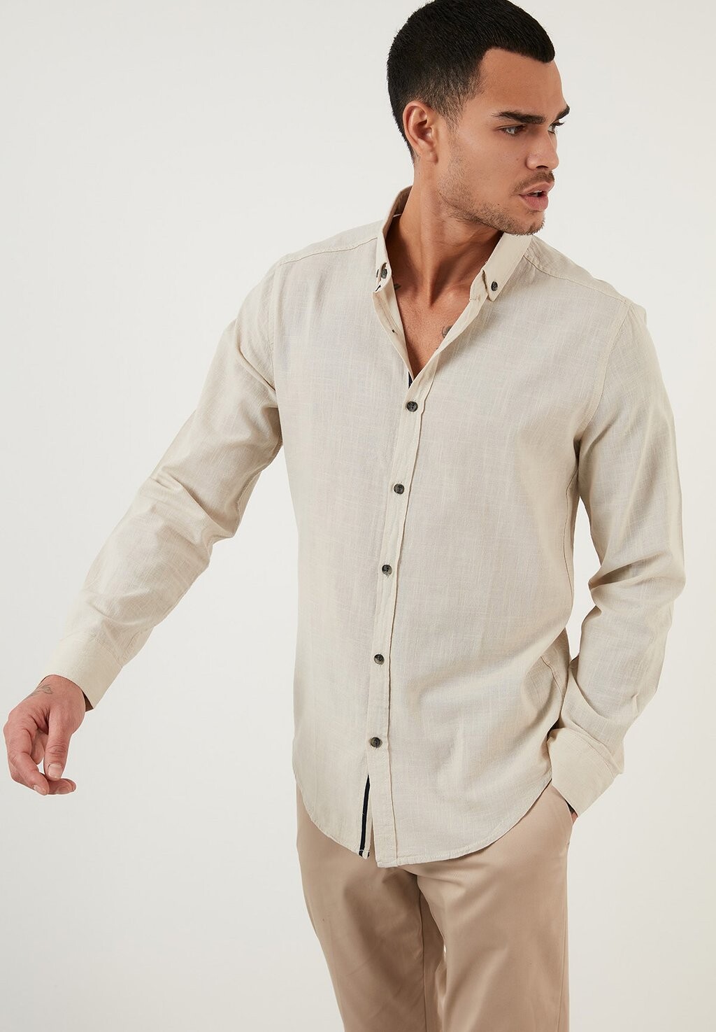 

Рубашка Regular Fit Buratti, цвет stone colored