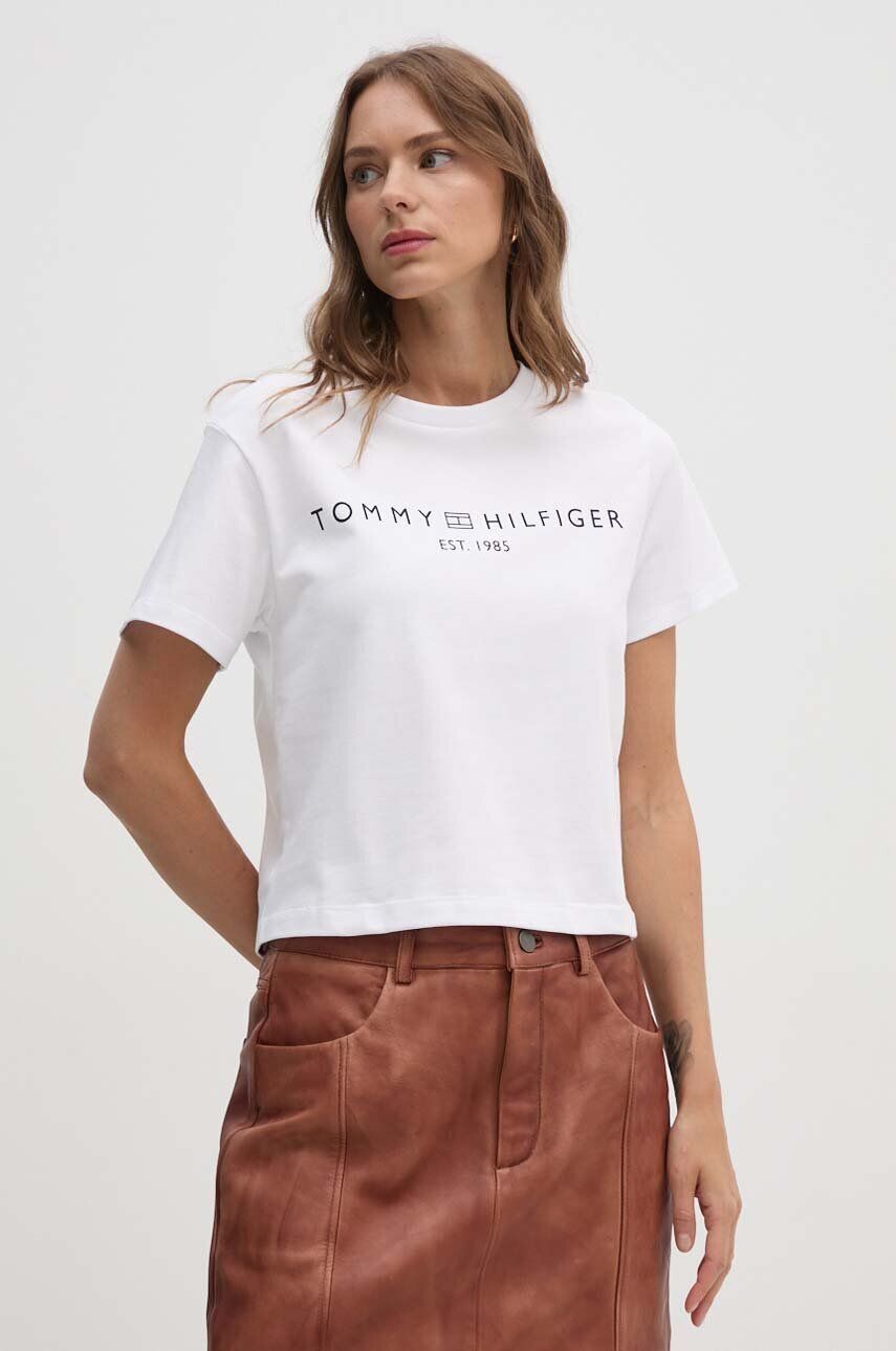 

Хлопковая футболка Tommy Hilfiger, белый