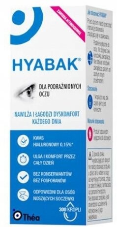 

HYABAK, Увлажняющие капли для глаз, 10 мл