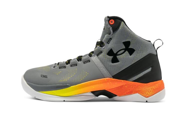 

Баскетбольные кроссовки Curry 2 Kids PS High-top серые/оранжевые Under Armour