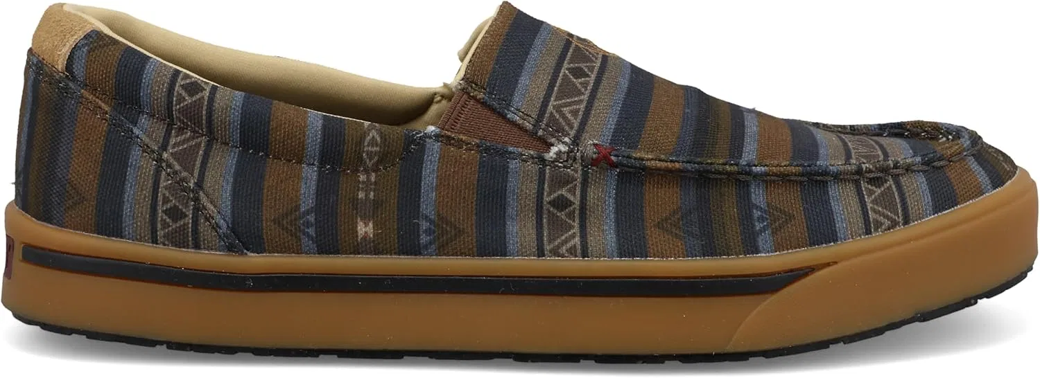 Мужские туфли Twisted X Hooey Slip On, Braun Und Grau Serape — фото 4