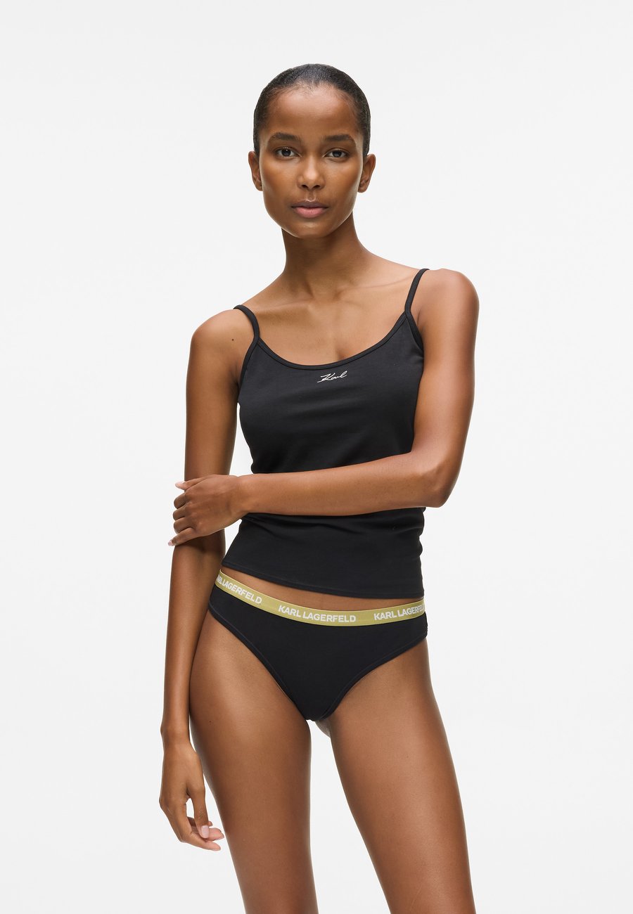 

Трусы KARL LAGERFELD WAISTBAND PACK OF 3, Mosstone Begonia Cannoli/Black