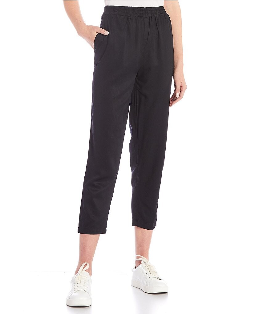 

Укороченные брюки с высокой талией RVCA New Yume, черный