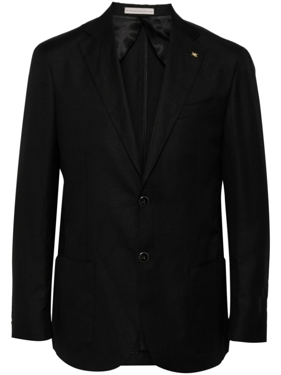 

Corneliani однобортный пиджак с брошью, черный