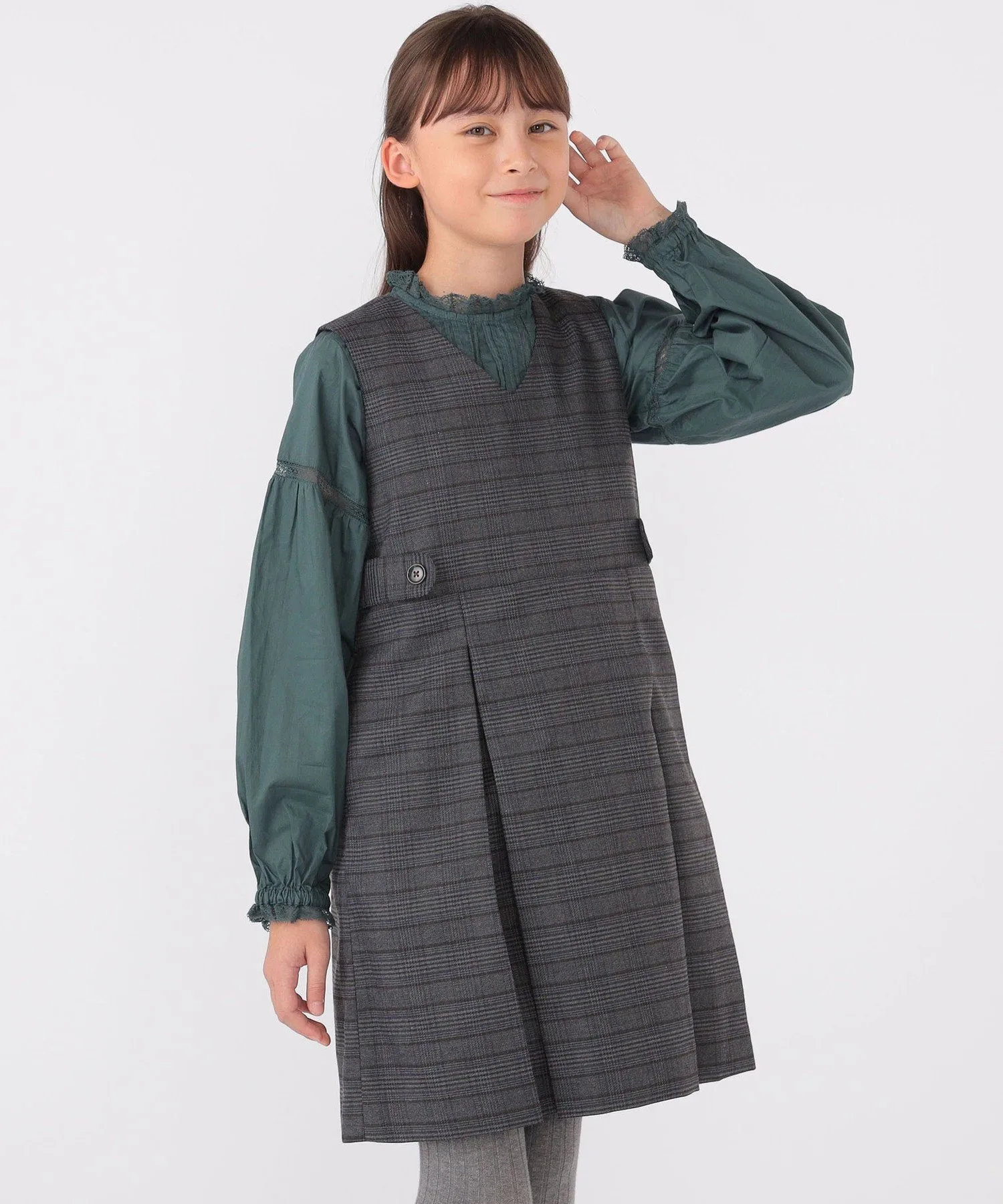 Детская одежда: 140–150 см / Юбка-свитер в клетку SHIPS KIDS, Gray