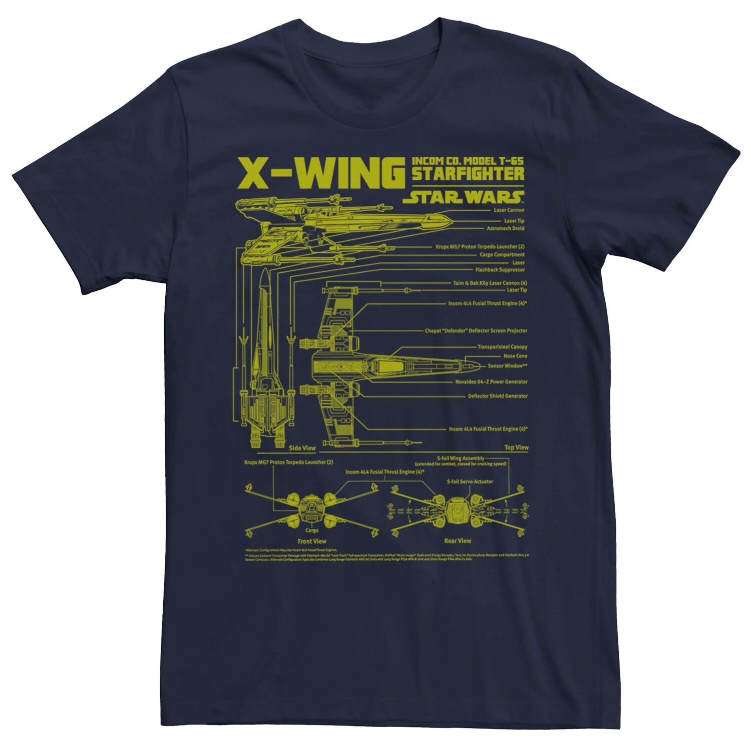 

Мужская футболка «Звездные войны» X-Wing Licensed Character