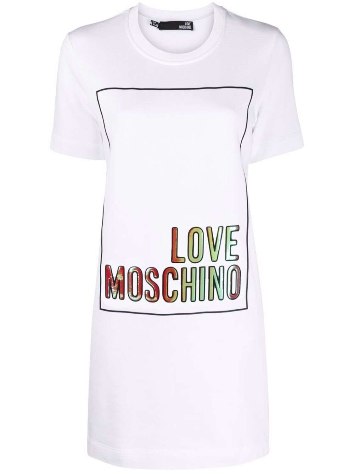 

Love Moschino платье-футболка с логотипом, белый