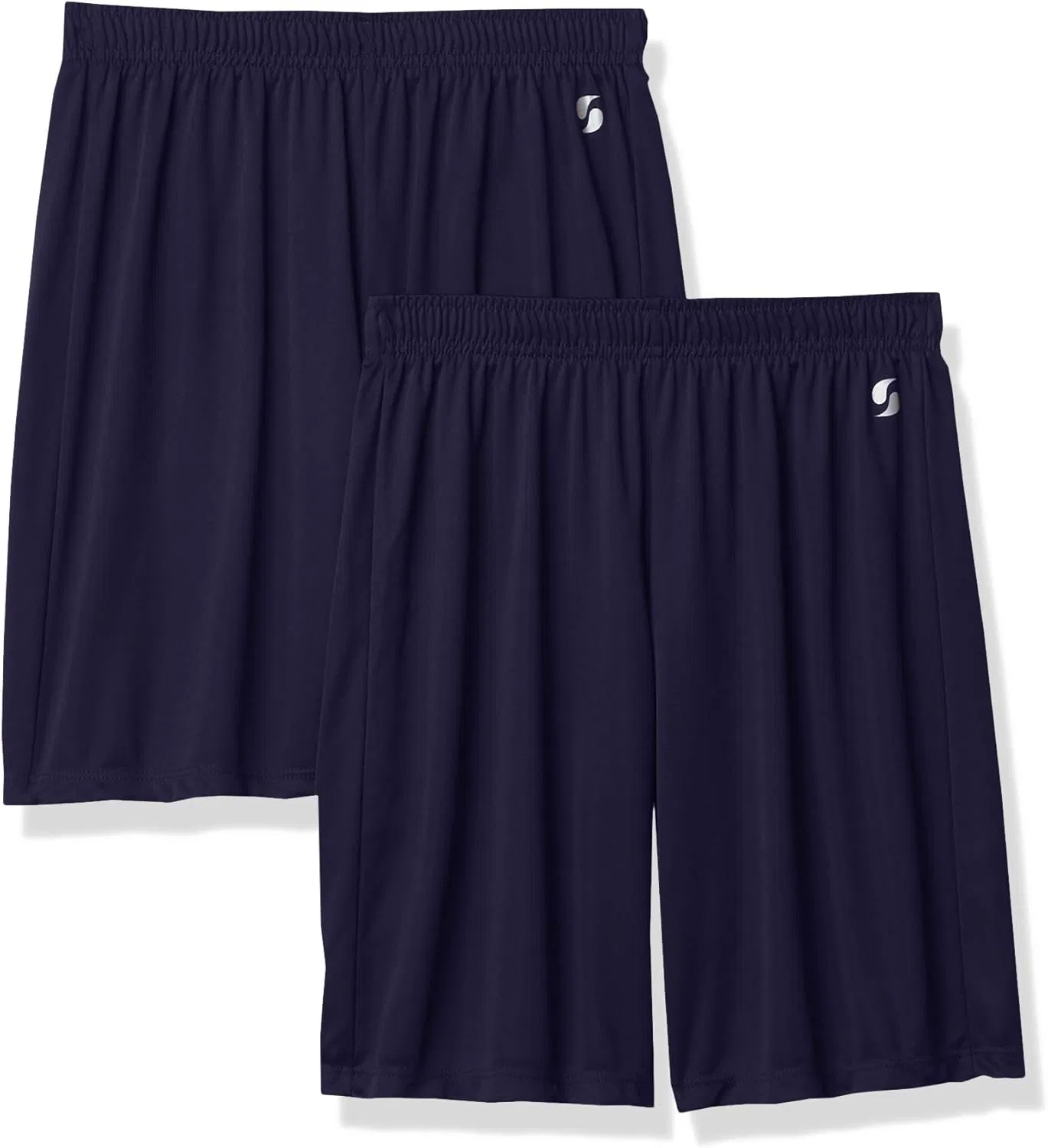 Шорты Soffe Boys' Interlock, Navy (2 Pack)