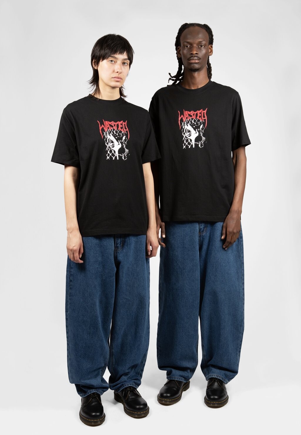 

Джинсы-бойфренды SIGNATURE CASPER PANT UNISEX Wasted Paris, светло-голубой