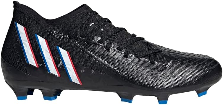 Футбольные бутсы Adidas Predator Edge.3 для твердого грунта, мужские, черный/белый/ярко-красный — фото 4