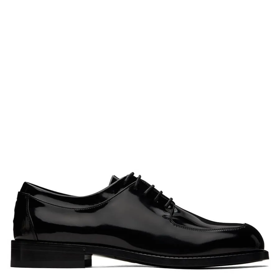 Кожаные дерби Ferragamo Dinamic с шнуровкой, черный