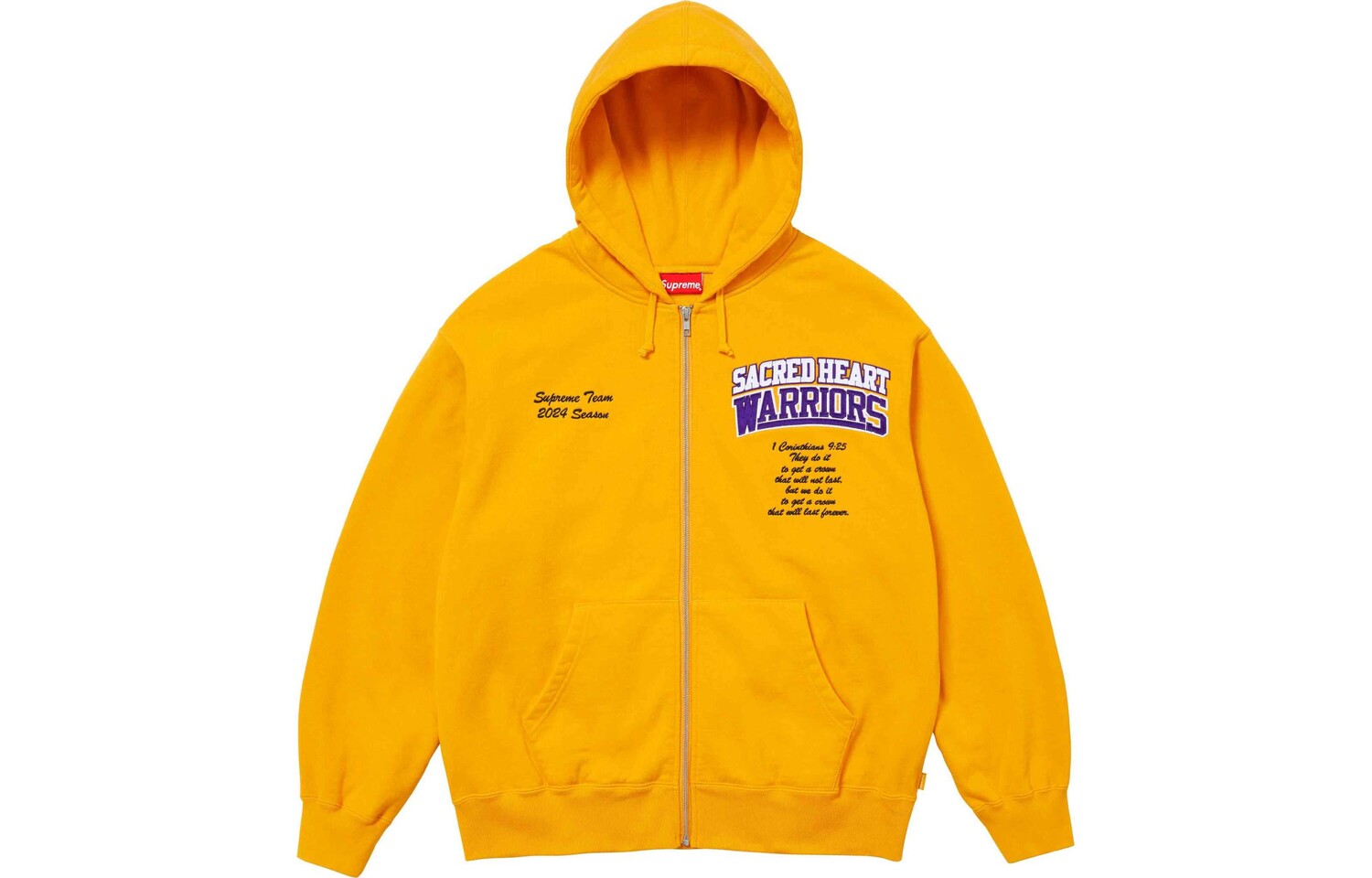 

SS24 Толстовка унисекс Supreme, желтый