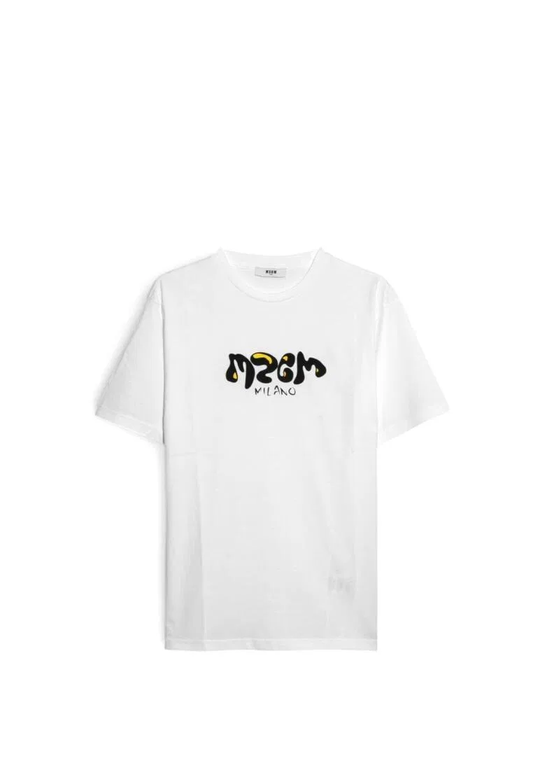 Футболка, хлопок, для детей Msgm, белый