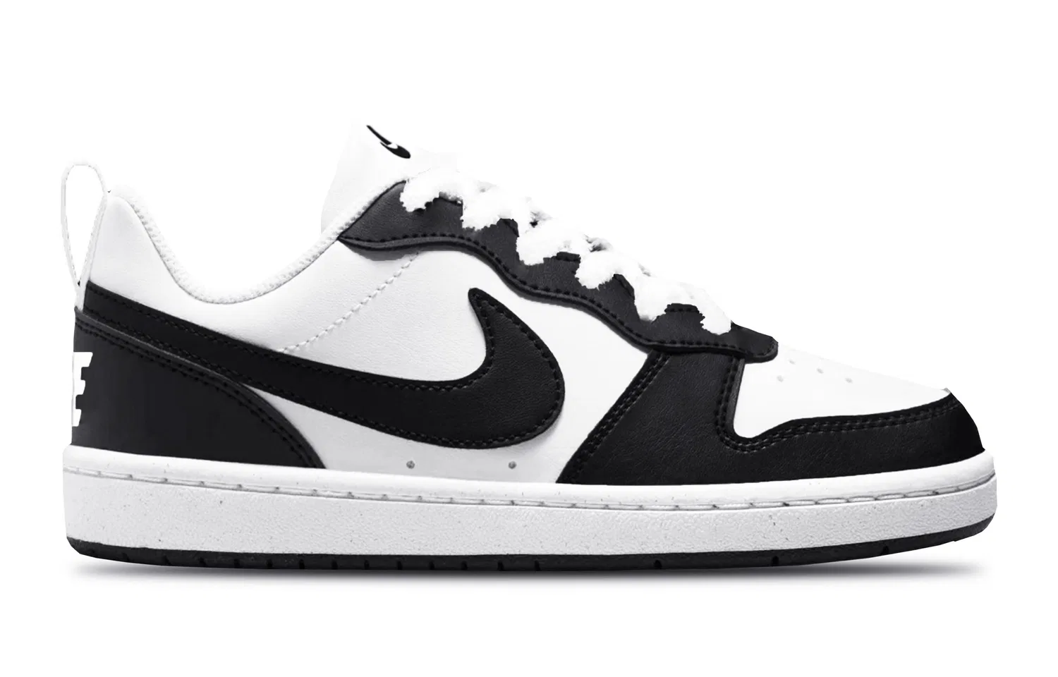 Кроссовки детские Nike Court Borough Leather Low Black — фото 3