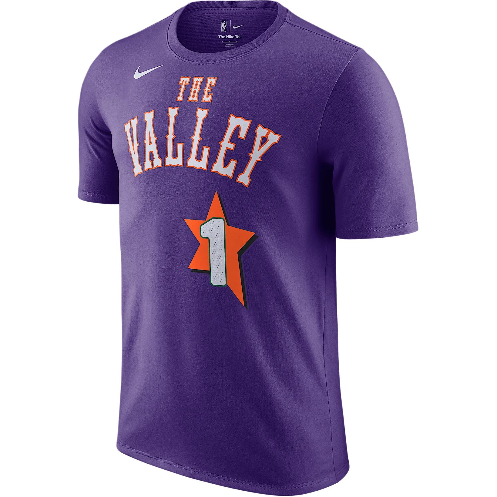 Футболка мужская Devin Booker Phoenix Suns Essential City Edition Nike, фиолетовый — фото 3